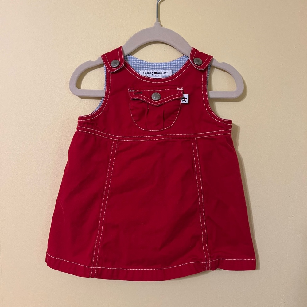 Vintage Tommy Hilfiger Red Baby Dress